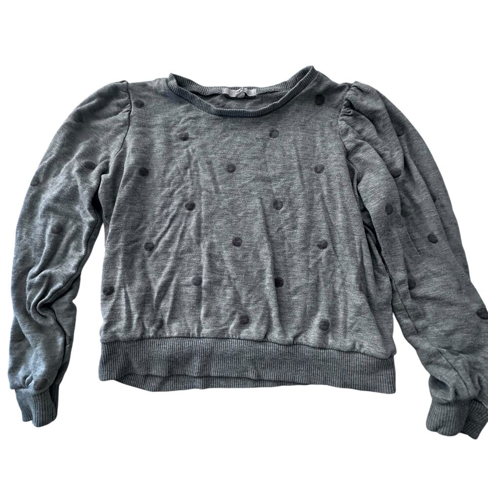 Z Supply Gray Polka Dot Pullover Sweater - Size Small
